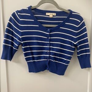 Forever 21 Blue and White Striped Sweater